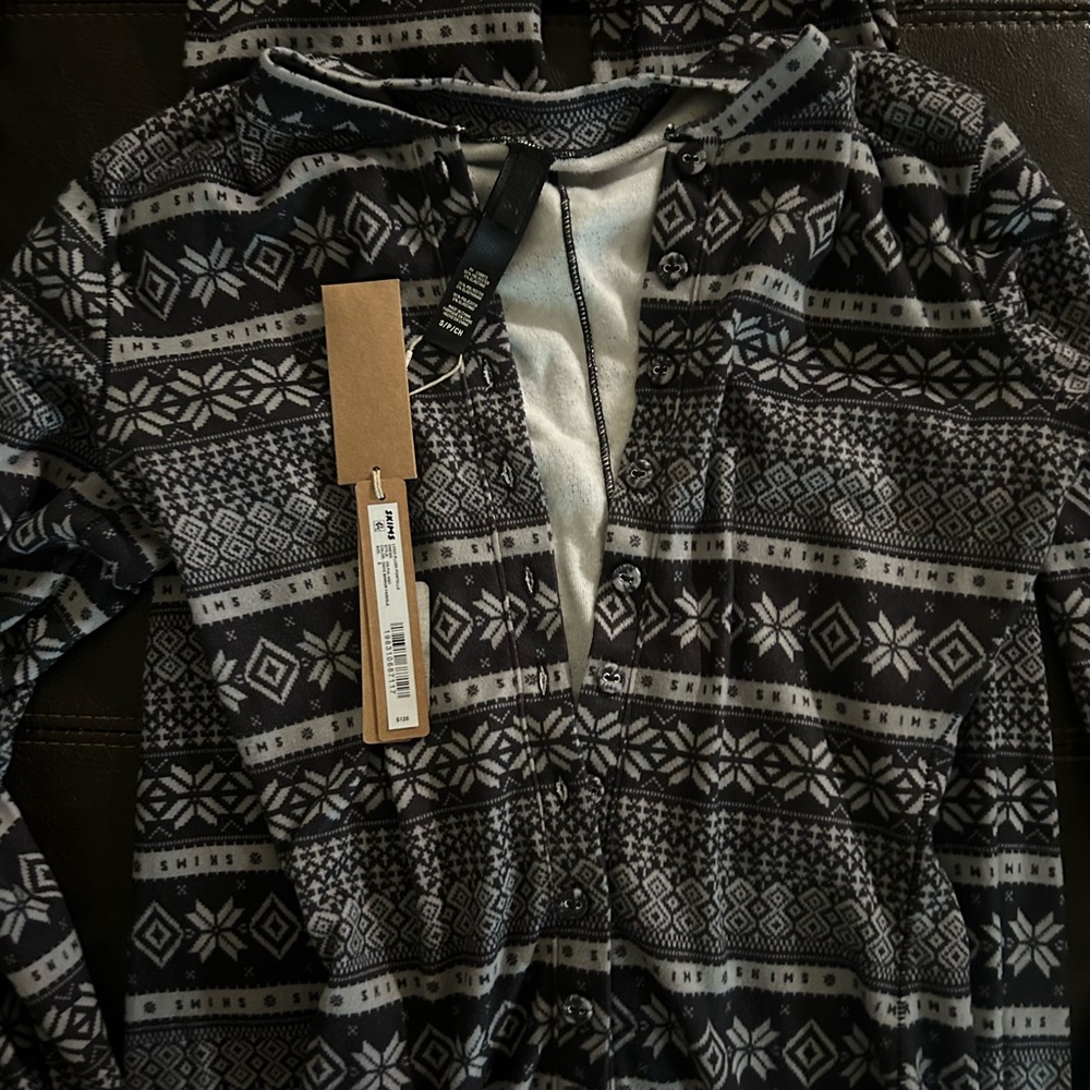 Skims Black and Gray cute onesie